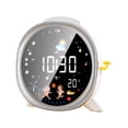 thumbnail image 1 of fastboy Digital Table Clock Accurate Timekeeping And Dual Intelligent Chips Intelligent Announcement Silent Silver, 1 of 6