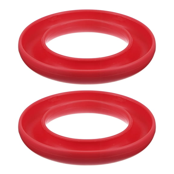 Uxcell Silicone Bobbins Ring Holder Metal or Plastic Sewing Machine Thread Spool Organizers, Red 2 Pack