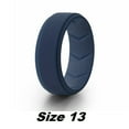 thumbnail image 2 of Blue Silicone Wedding Ring Band Breathable Men Woman Temporary Rubber Flexible, 2 of 2