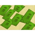 thumbnail image 1 of Ahgly Company Indoor Rectangle Patterned Dark Lime Green Area Rugs, 7' x 10', 1 of 6
