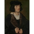 thumbnail image 3 of Lucas Cranach the Elder 14x18 Black Modern Framed Museum Art Print Titled - Portrait of a Man with a Rosary (ca. 1508), 3 of 5
