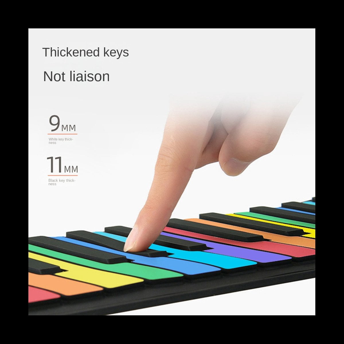 49 Keys Digital Keyboard Flexible Roll Up Piano with Loud Speaker Electronic Hand Roll Piano for Music Lovers Beginners