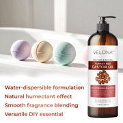 Castor Oil Turkey Red by Velona - 16 fl oz | 100% Pure and Natural Carrier Oil | Cold Pressed | Hair, Body and Skin Care | Use Today - Enjoy Results
