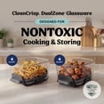 thumbnail image 4 of Ninja Crispi DualZone Air Fryer, Glass Container with Lid, Portable, Dishwasher Safe, DD101BL1 Blue, 4 of 12