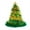 Color:Gold, variant on Christmas Tree Santa Hat Unisex Tinsels Hat Red/Green/Gold Adult & Teens Christmas Hat for Festival Holiday Party Wear