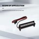 thumbnail image 5 of Rc Techo del Coche Led Barra de Luz 70mm Reflector de Luz para 1/10 Trxxas Trx4 Trx6 G63 para Axial Scx10 D90 Crawler, 5 of 5