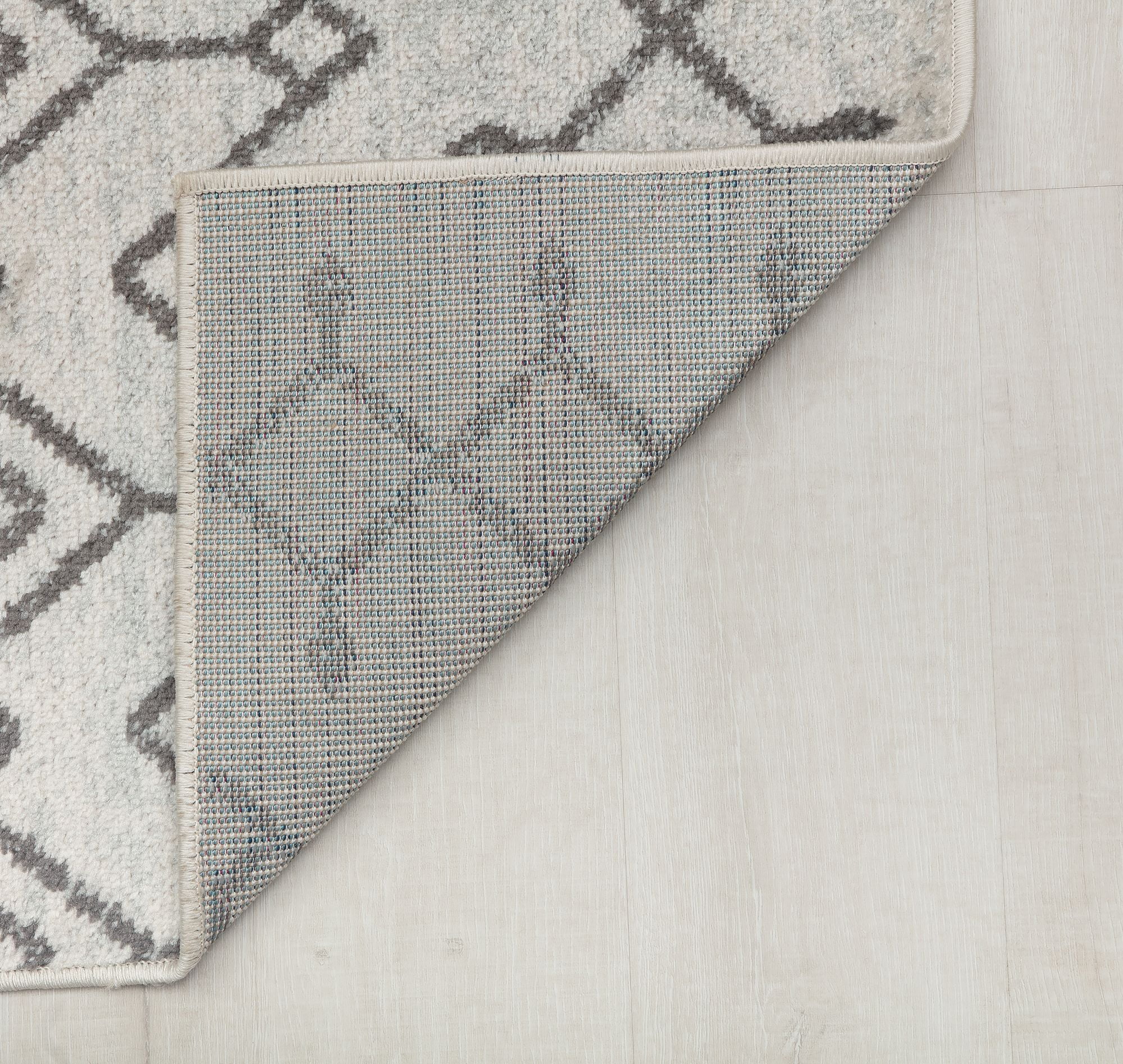 Mason Brooks Ryder KN40B Etheral Light Moroccan Tribal White Area Rug, 2'6" x 4'