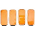 thumbnail image 1 of ZOUSSIQI 4pcs Rectangular Reflector Safety, Universal Stick on Reflective Sticker Reflector holder High Visibility for Car Motorcycle ABS (Electroplating orange) CA919-8085, 1 of 9