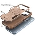 thumbnail image 4 of for iPhone 17 Pro Max 6.9-inch Case [Compatible with MagSafe] Built in Invisible Stand, Military Grade Shockproof Soft TPU Protective Cover Case,Gold,For iPhone 17 Pro Max, 4 of 8
