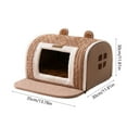 thumbnail image 3 of PONPRNGY Cat Bed Cave-Cat Beds for Indoors, Soft and Comfortable, Cute cat House, with Removable Washable Cushioned Pillow, Enclosed cat Bed, Kitty pet hut, Hideaway, Small Tent, 3 of 6