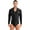 Black, variant on Kaerm Men's Sparkling Rhinestones Dance Shirt Long Sleeve Leotards Salsa Rumba Latin Dance Bodysuit White 3XL