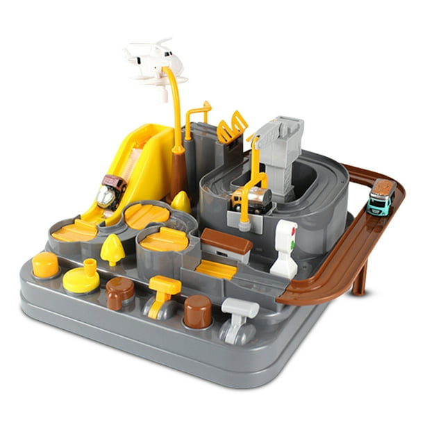 DTOWER Kids Car Adventure Toys Interactive Race Tracks Plastic Vehicle