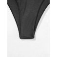 thumbnail image 4 of Trajes de baño bandeau de 2 piezas para mujer Conjunto de bikini acanalado con lazos laterales M, 4 of 4