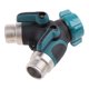thumbnail image 5 of Red Divisor de manguera de 2 vías de 3/4 ", conector de manguera de jardín de 2 vías con 2 uds., protectores de resorte en espiral para manguera de jardín y 4 arandelas, 5 of 5