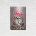 thumbnail image 3 of Luxe Metal Art 'Flower Crown Tabby Cat 5' by Furbaby Affiliates, Metal Wall Art, 24"x36", 3 of 9