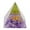 A, variant on Holloyiver Organite Orgone Pyramid, Orgone Energy Pyramid with Amethyst Crystals, Peridot Tree and Healing Stone, Orgonite Pyramids Crystals and Positive Energy
