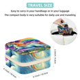 thumbnail image 5 of Rainbow Unicorn Travel Portable Jewelry Box - Square Organizer Box with Bracelet Holder, Earring Organizer – Store Rings, Earrings, Necklaces, Bracelets, and More! Suitable for Girls and Women, 5 of 6