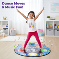 thumbnail image 1 of KeKeSpace Tapis de Danse pour Enfants, Tapis de Jeu Électronique Autonome avec Lumières LED, 5 Chansons et Modes de Jeu pour les 3 Ans et Plus, 1 of 8