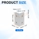 thumbnail image 2 of Uxcell 10Pcs Soporte de esquina interior de 4 agujeros, conector en L para perfil de extrusión de aluminio 4080 ranura T de 8.2mm para muebles, estructuras de enmarcado, plata, 2 of 6
