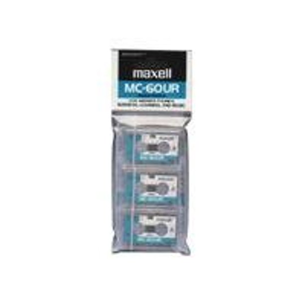 Maxell MC60 Microcassette tape 3PK