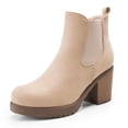 thumbnail image 1 of Botas Chelsea Nude con Tacón Grueso Alto de DREAM PAIRS, 1 of 7