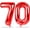 Red, variant on Large Red Foil Number 13 & 31 Balloons with Confetti, Decor for Birthday, Anniversary & Baby Shower