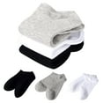 thumbnail image 6 of Yesbay 15 Pairs Men Solid Color Elastic Breathable Cotton Anti Sweat Low Cut Ankle Socks Light Gray, 6 of 8