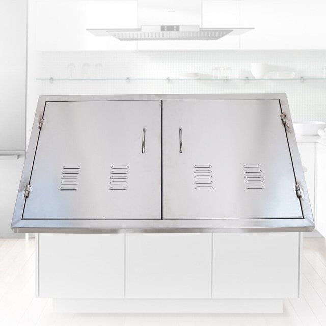 Fichiouy BBQ Island Access Doors Stainless Kitchen