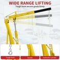 thumbnail image 7 of 2 Ton Cherry Picker Engine Hoist, Folding Engine Crane,4400lb Engine Hoist Lift, Heavy Duty Hydraulic Engine Shop Crane with 6 Casters, Telescopic Boom Hitch For Automotive Repair, Garage Use, 7 of 7