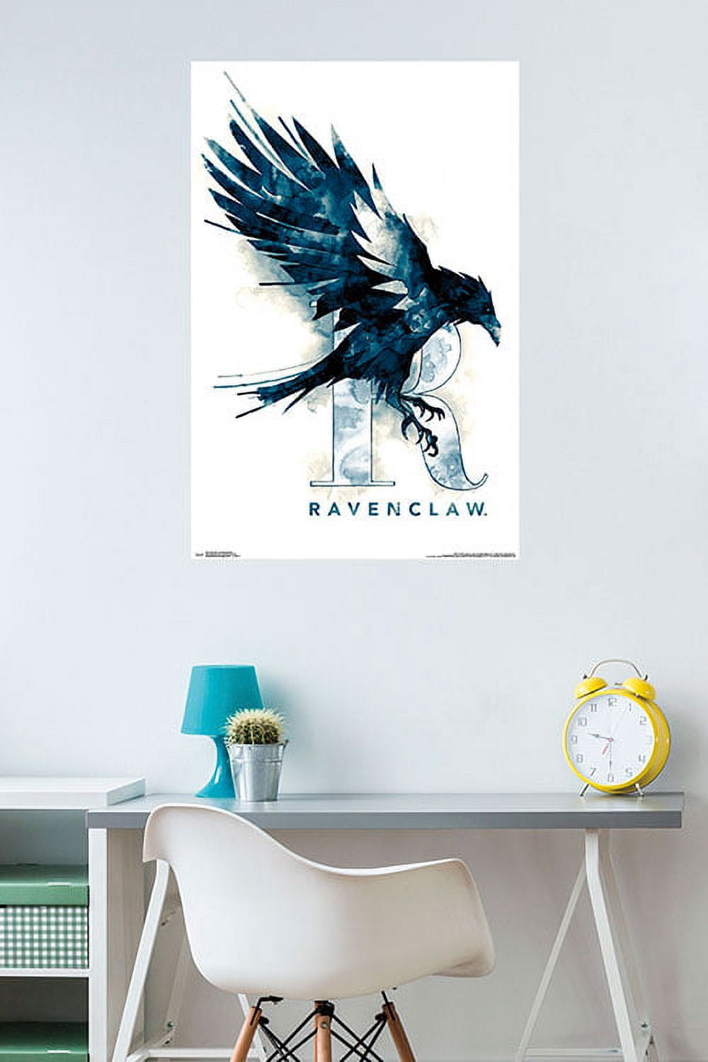 The Wizarding World: Harry Potter - Ravenclaw Illustrated House Logo Wall Poster, 22.375" x 34"