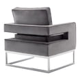 thumbnail image 5 of Pemberly Row Modern Accent Chair with Silver Frame in Gray Fabric, 5 of 9