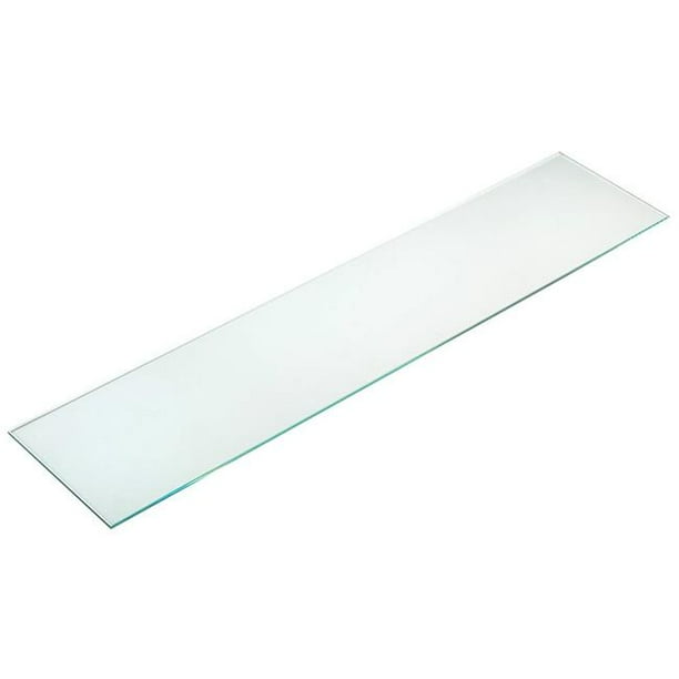 Cal Mil C732GLASS Glass Rectangular Shelf for Display Risers 32 x 7 x .25 in.