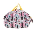 thumbnail image 1 of Bolsa de compras reutilizable ecológica, plegable, impermeable, para guardar alimentos Rosado, 1 of 7