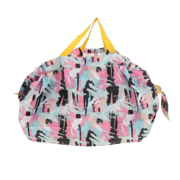 Mudanza reutilizable grande plegable del almacenamiento del juguete de los bolsos de compras del supermercado del lavadero Rosado Colcomx Bolsa de compras plegable