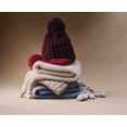 thumbnail image 5 of Scenario Women's Chunky Textured Beanie, One Size Fits Most, Velvet Plum, 5 of 5