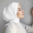 thumbnail image 3 of Instant Scarf For Women,Muslim Flexible Turban with Buttons Ready to Wear Easy,Chic Sport Jersey Hijab Head Scarf, 3 of 7