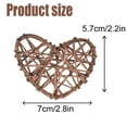 thumbnail image 3 of thovorrnl Christmas Bowl Fillers - 15pcs Decorative Balls for Bowls, Wicker Rattan Heart Balls for Home Decor, 3 of 7