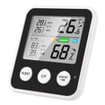 thumbnail image 2 of TFixol High Precision Magnetic Thermometer Hygrometer Digital Thermo-Hygrometer with LCD Screen ℃/℉ Switchable All-Time/24-Hour Maximum Minimum Temperature Humidity Comfort Reminder Function Black, 2 of 7