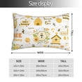 thumbnail image 2 of Yiaed Farm Bee Cute Honey Print Brushed Microfiber Envelope Pillowcases, Standard,Envelope Closure Pillow Cases(No pillow core)-20"x30", 2 of 6