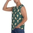thumbnail image 3 of Balery Cute Shiba Camisetas sin mangas para hombre, absorbe la humedad y protege contra el mal olor.-X-Large, 3 of 7
