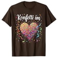 thumbnail image 1 of RXMEKW T-Shirt à Manches Courtes pour Femmes avec Imprimé Cœur Confetti, Col en V et Manches Raglan pour Tenue Décontractée, Fêtes à Thème et Festivals de Musique, 1 of 2