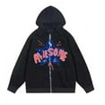 thumbnail image 1 of CNKOO Femmes Zip up Sweat-Shirt à Capuche Imprimé Star de la Mode avec Poches, 1 of 2