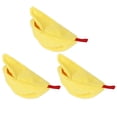 thumbnail image 2 of 3 juegos de nidos de hamaca para hámster, forma de plátano, colgante, casa cálida de invierno, suministros para animales pequeños, amarillo, 2 of 5
