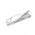 thumbnail image 3 of Pince à Cravate Simple en Métal Argenté pour Hommes, 3 of 7