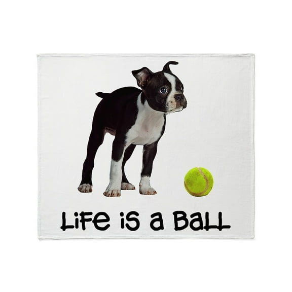 CafePress - Boston Terrier Life Throw Blanket - Soft Fleece Throw Blanket, 50"x60" for All Ages