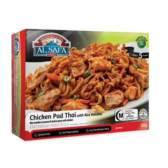 Al Safa Halal Chicken Pad Thai with Rice Noodles, 255 g