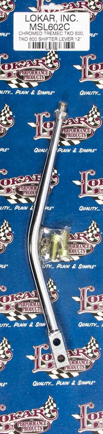 Lokar MSL602C LOCMSL602C MANUAL TRANSMISSION SHIFTER LEVER; TREMEC TKO500/TKO600/MAGNUM; CHROMED 12IN.