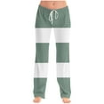 thumbnail image 1 of zbxnLI Women Straight Leg Sweatpants Lightweight Color Block Sweatpants Loose Elastic Waist Drawstring Trousers, 1 of 6