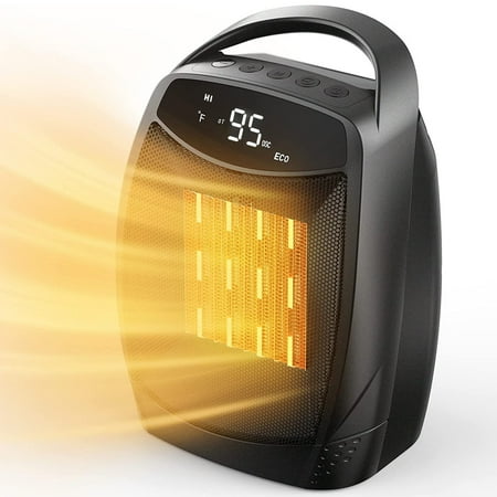

Electric Space Heater for Indoor - Small Portable Heater with 4 Modes 1 Second Heating & Overheating Protection (1500W)