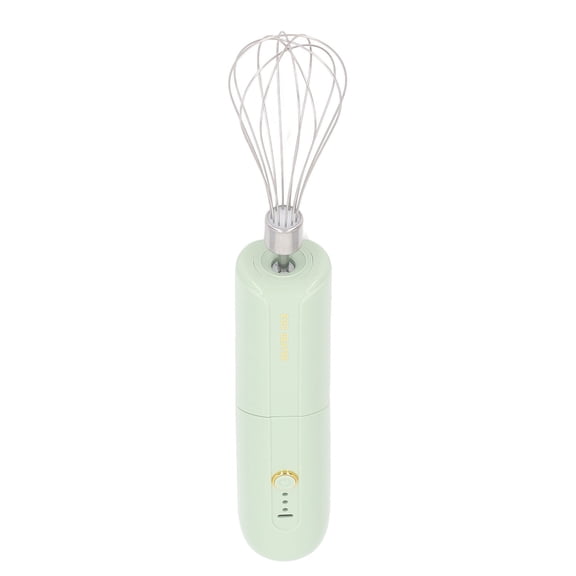 Cordless Hand Mixer Electric 3 Speed High Speed Portable Whisk with 2 Heads Green 9.84 in / 25 cm
